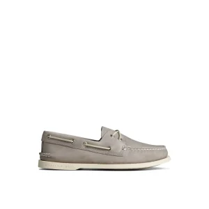 Sperry Authentic Original™ Cross Lace Boat Shoe Grey Best Sale