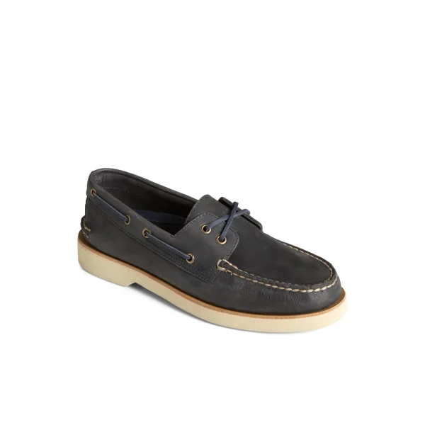 Sperry Authentic Original™ Double Sole Cross Lace Boat Shoe Navy Fashion