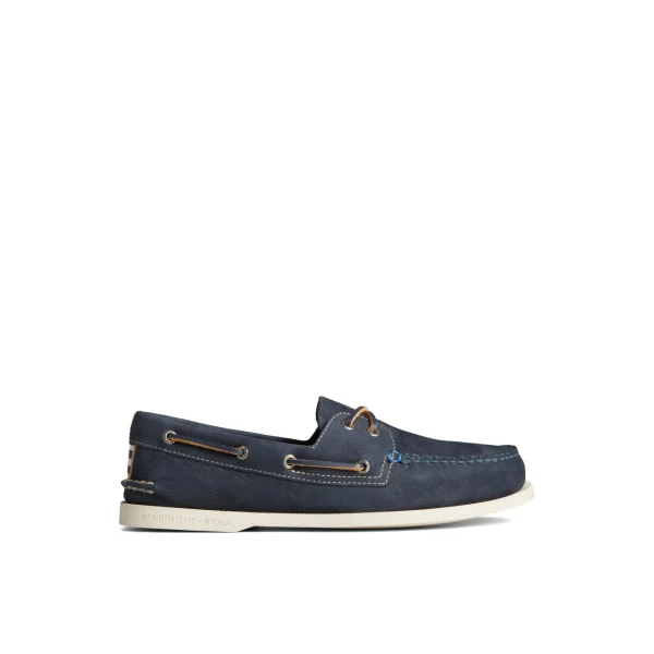 Sperry Authentic Original™ 2-Eye Nubuck Boat Shoe Navy New