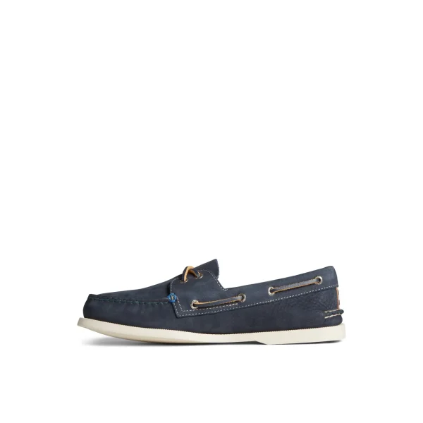 Sperry Authentic Original™ 2-Eye Nubuck Boat Shoe Navy New