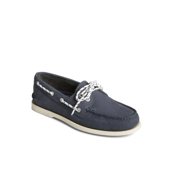 Sperry Authentic Original™ Nautical Nubuck Boat Shoe Navy Best Sale