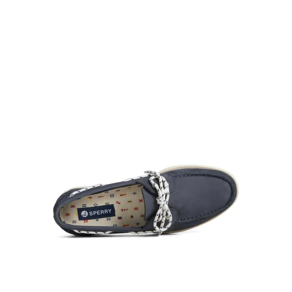 Sperry Authentic Original™ Nautical Nubuck Boat Shoe Navy Best Sale