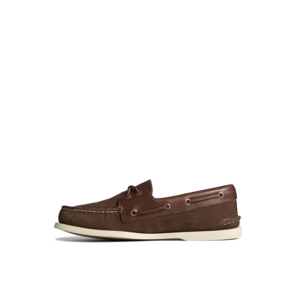 Sperry Authentic Original™ Nubuck Boat Shoe Brown Flash Sale