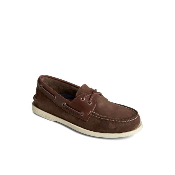 Sperry Authentic Original™ Nubuck Boat Shoe Brown Flash Sale