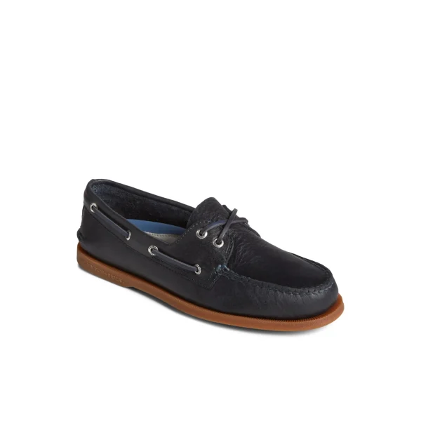 Sperry Authentic Original™ Pull Up Leather Boat Shoe Navy Hot