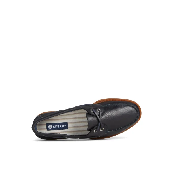 Sperry Authentic Original™ Pull Up Leather Boat Shoe Navy Hot