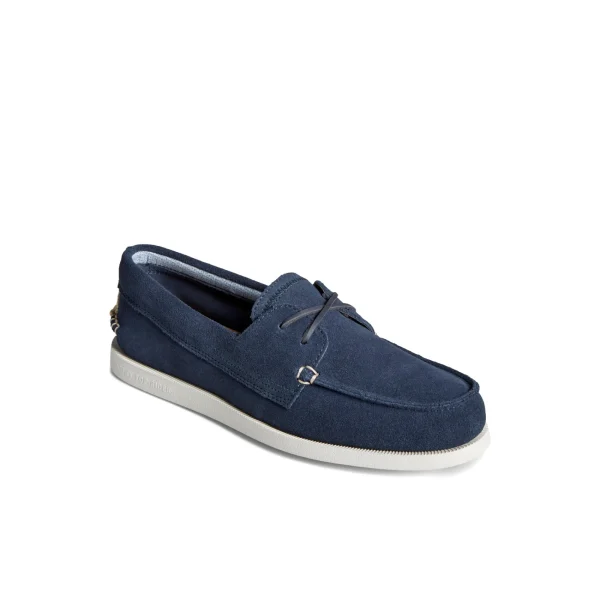 Sperry Authentic Original™ Sirocco Suede Boat Shoe Navy Cheap