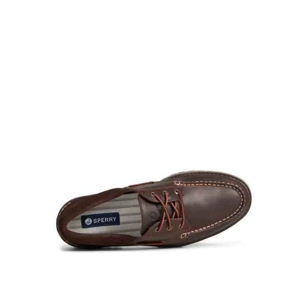 Sperry Authentic Original™ Unlined Lug 3-Eye Boat Shoe Brown Online