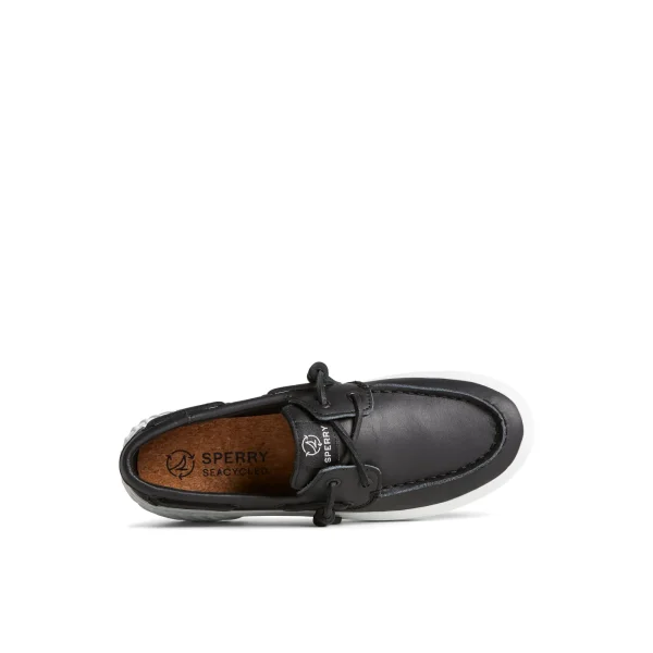 Sperry Bahama 2.0 Leather Platform Sneaker Black Outlet