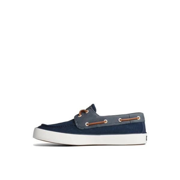 Sperry Bahama II Linen Sneaker Navy Clearance