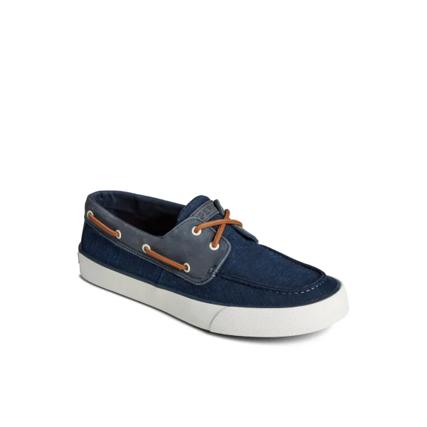 Sperry Bahama II Linen Sneaker Navy Clearance