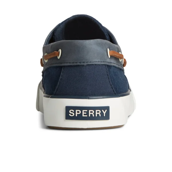 Sperry Bahama II Linen Sneaker Navy Clearance