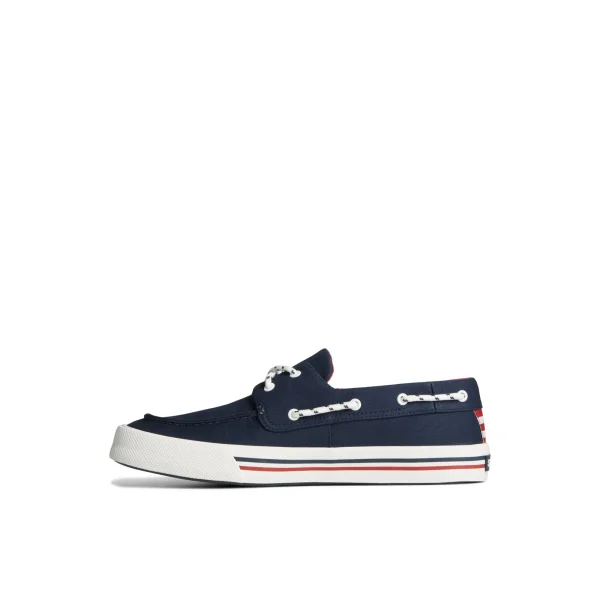 Sperry Bahama II Nautical Sneaker Navy Cheap