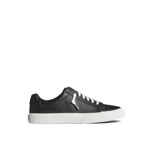 Sperry Bermuda Leather Sneaker Black New