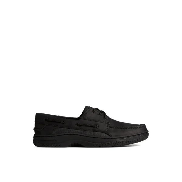 Sperry Billfish™ 3-Eye Leather Boat Shoe Black Outlet