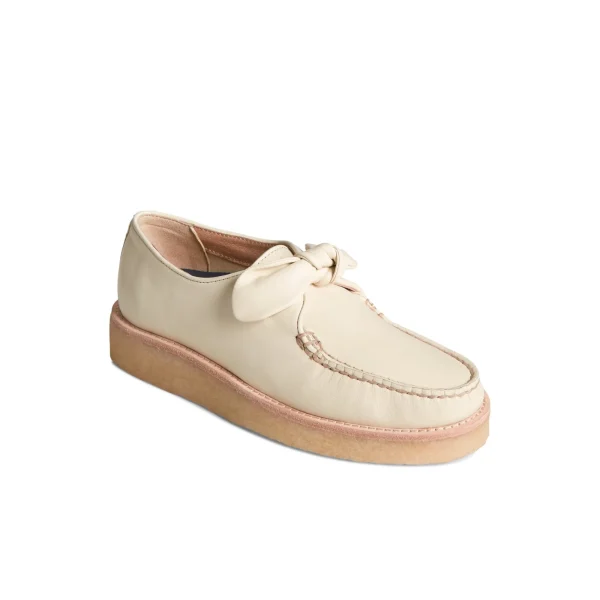 Sperry Captain's Crepe Bow Oxford Bone Outlet