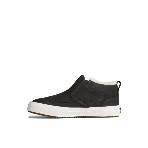 Sperry Crest Side Zip Cozy Sneaker Black Outlet