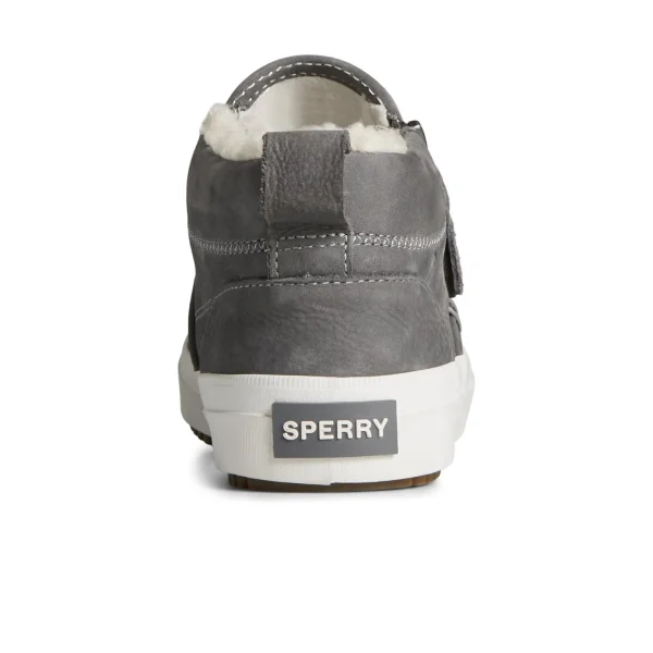 Sperry Crest Side Zip Cozy Sneaker Grey Shop