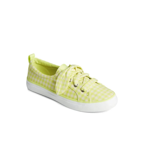 Sperry Crest Vibe Gingham Sneaker LightGreen Best Sale