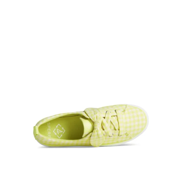 Sperry Crest Vibe Gingham Sneaker LightGreen Best Sale