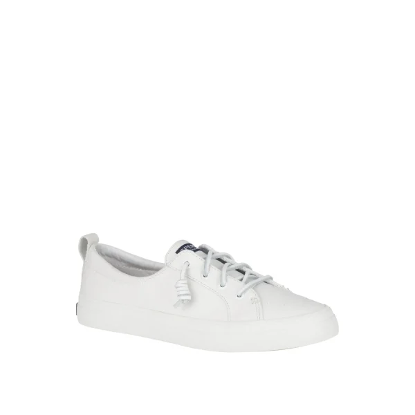 Sperry Crest Vibe Leather Sneaker White Best