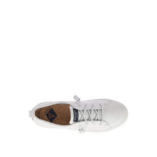 Sperry Crest Vibe Leather Sneaker White Best