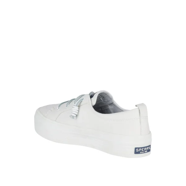 Sperry Crest Vibe Platform Leather Sneaker White Discount