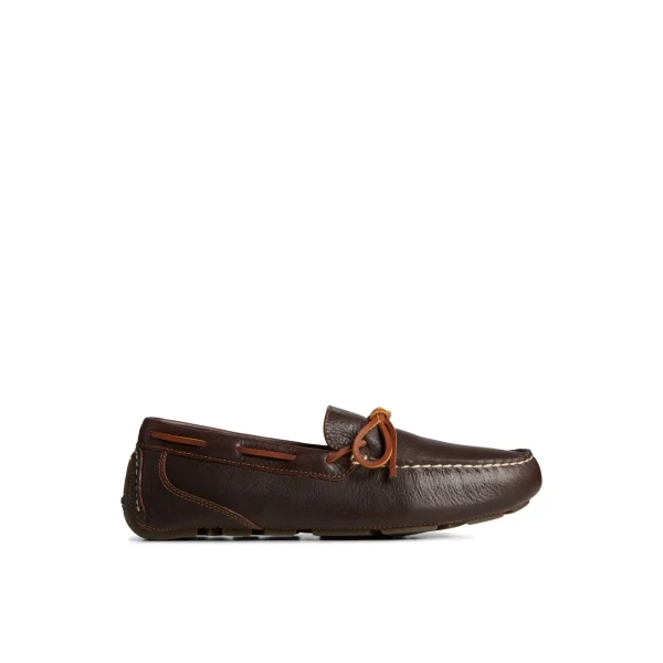 Sperry Davenport Pull Up Leather 1-Eye Driver Brown Outlet