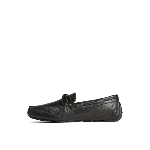 Sperry Davenport Pull Up Leather 1-Eye Driver Black New