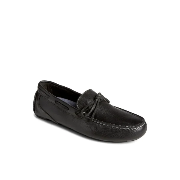 Sperry Davenport Pull Up Leather 1-Eye Driver Black New