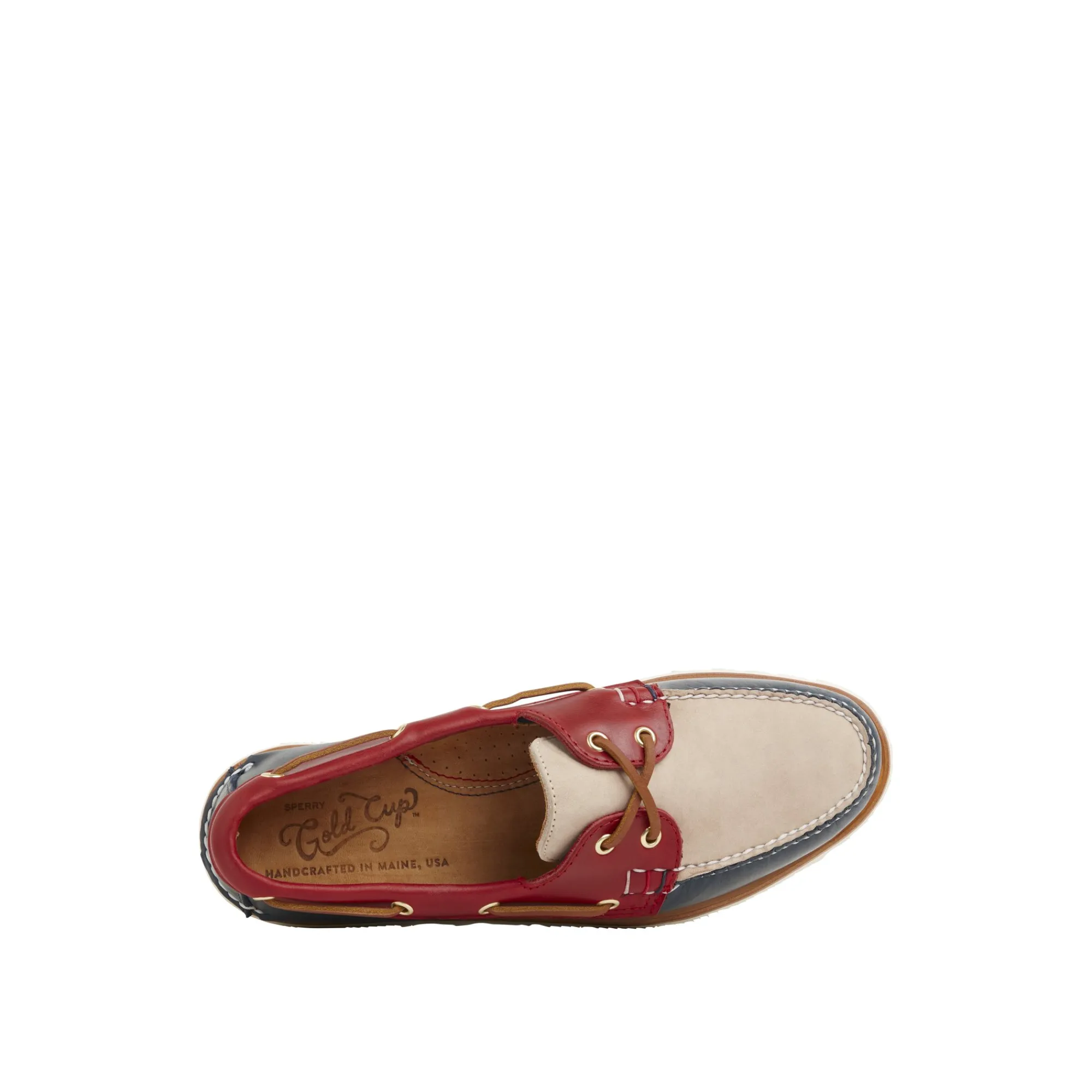 Sperry Gold Cup™ Authentic Original™ Handcrafted in Maine Tri-Tone Boat Shoe Red Hot