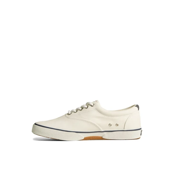 Sperry Halyard CVO Salt Washed Sneaker White Clearance