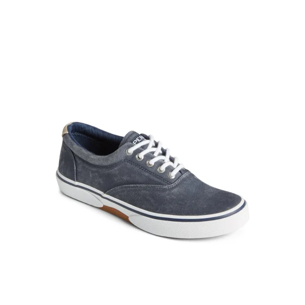 Sperry Halyard CVO Salt Washed Sneaker Navy Clearance