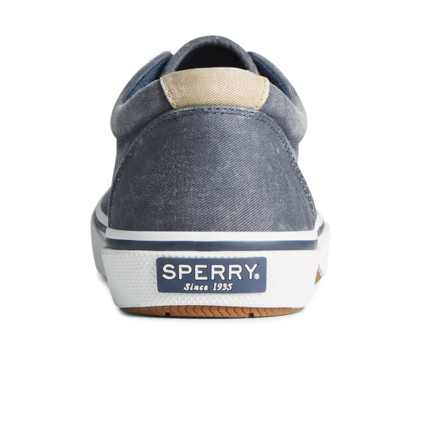 Sperry Halyard CVO Salt Washed Sneaker Navy Clearance