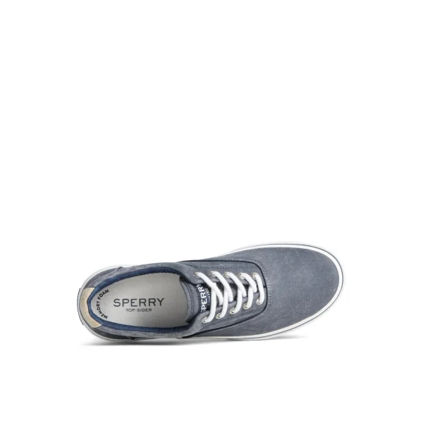 Sperry Halyard CVO Salt Washed Sneaker Navy Clearance