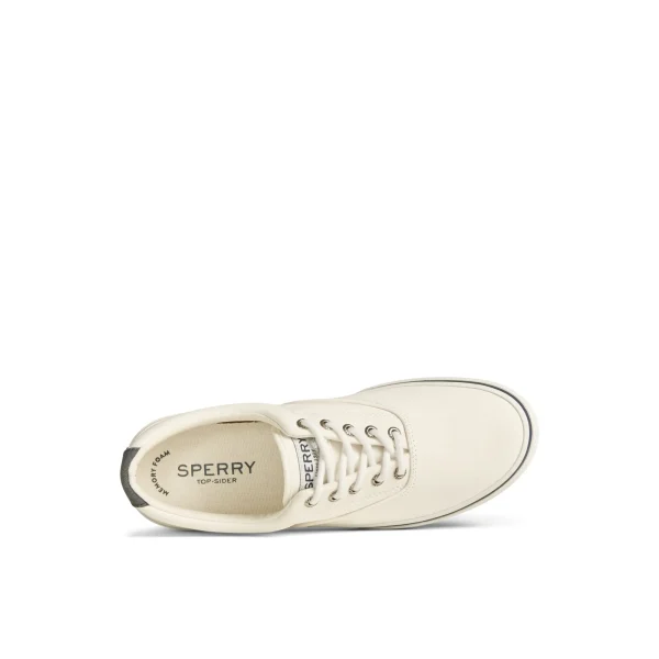 Sperry Halyard CVO Salt Washed Sneaker White Clearance