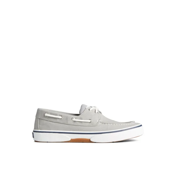 Sperry Halyard 2-Eye Salt Washed Boat Shoe Grey Shop