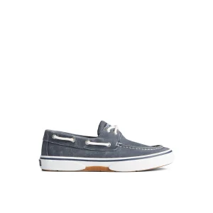 Sperry Halyard 2-Eye Salt Washed Boat Shoe Navy Best Sale