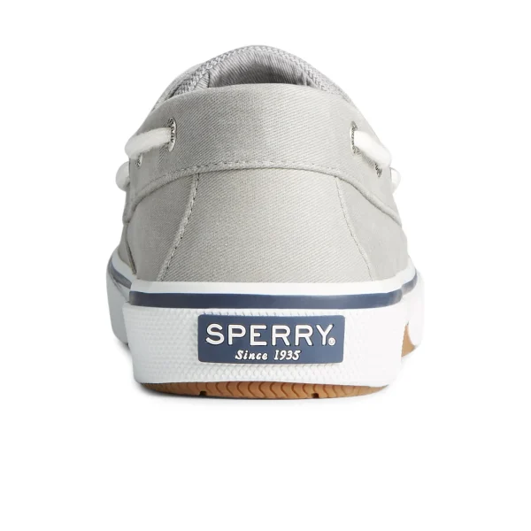 Sperry Halyard 2-Eye Salt Washed Boat Shoe Grey Shop