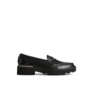 Sperry Lug Penny Loafer Black Flash Sale