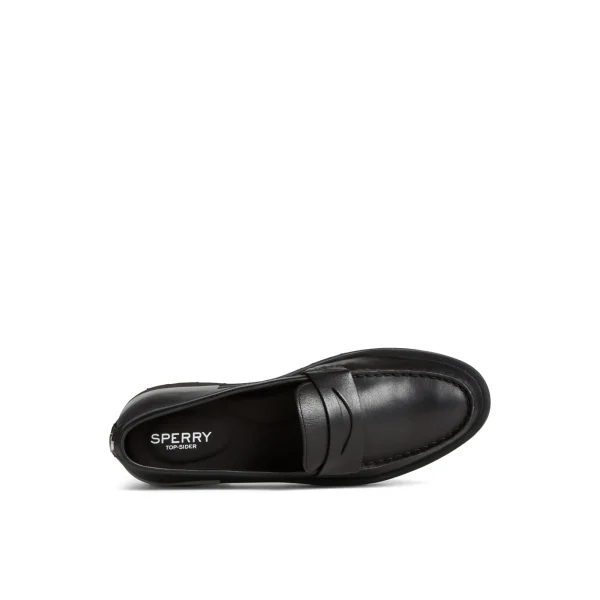 Sperry Lug Penny Loafer Black Flash Sale