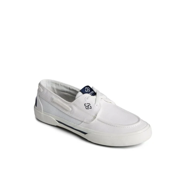 Sperry Pier Wave Boat Shoe White Flash Sale