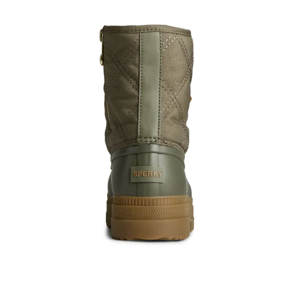 Sperry Saltwater 2.0 Textile Duck Boot MediumGreen Clearance