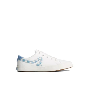 Sperry Sandy Gingham Sneaker WhiteTextileWoven Flash Sale