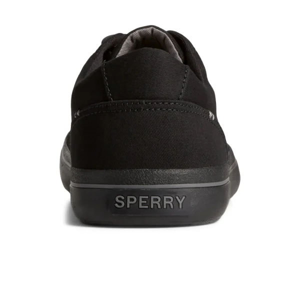 Sperry SeaCycled™ Striper II Textile Sneaker Black Discount