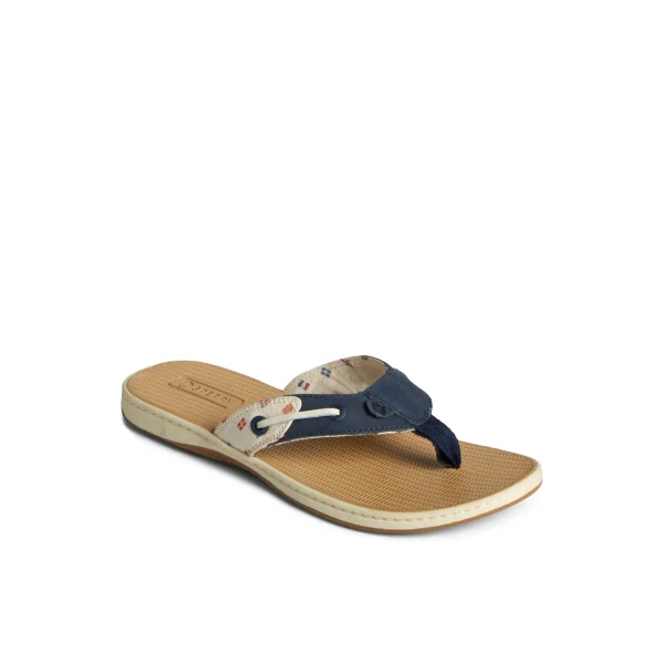 Sperry Seafish Nautical Flip Flop White Shop