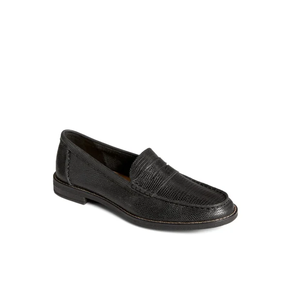 Sperry Seaport Penny Leather Loafer Black Shop