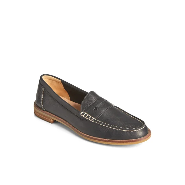 Sperry Seaport Penny Leather Loafer Black Cheap