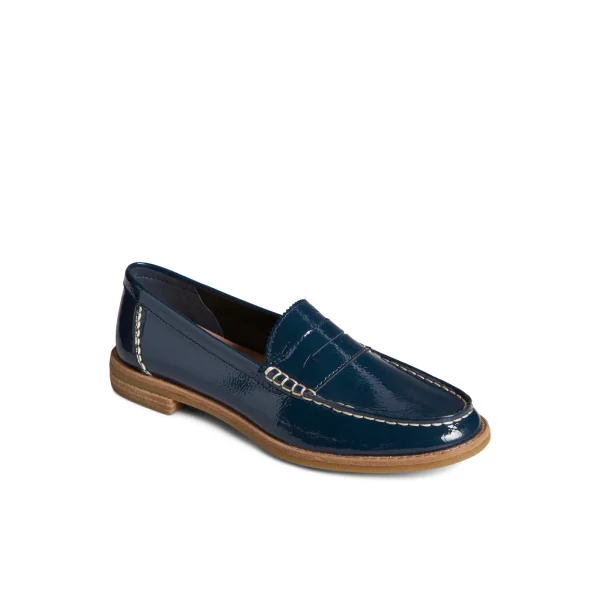 Sperry Seaport Penny Leather Loafer Navy Clearance