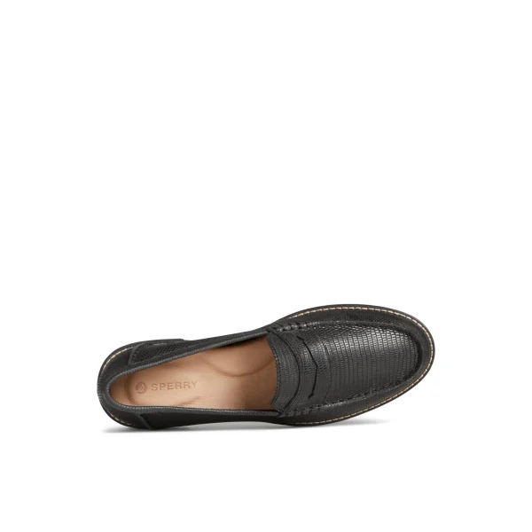 Sperry Seaport Penny Leather Loafer Black Shop